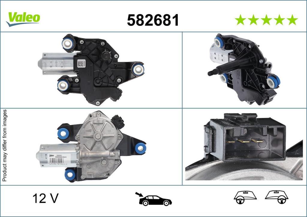 Moteur d'essuie-glace VALEO 582681